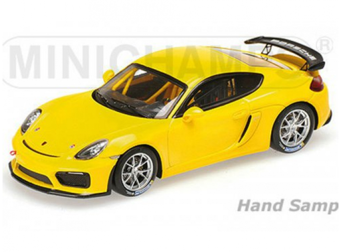 PORSCHE Cayman GT4 Club Sport Street Version, yellow