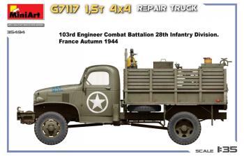 Сборная модель CHEVROLET G7117 4x4 Truck Military 1955