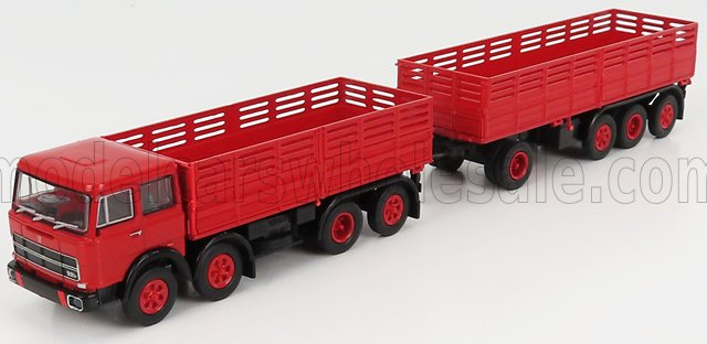 FIAT 691 Truck Millepiedi 4-assi 1961, Red