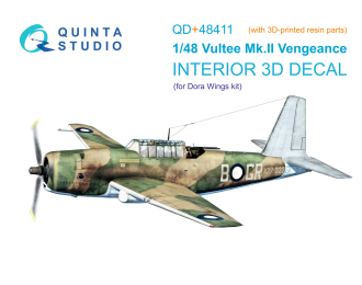 3D Декаль интерьера кабины Vultee Mk.II Vengeance (Dora Wings) (с 3D-печатными деталями)