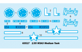 Сборная модель M3A3 Medium Tank