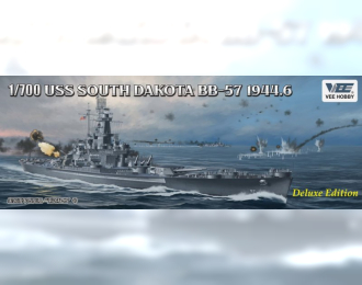 Сборная модель South Dakota Battleship BB-57 1944