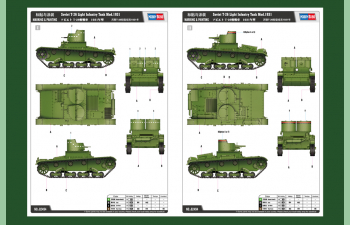 Сборная модель Танк Soviet T-26 Light Infantry Tank Mod. 1931