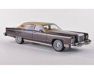 LINCOLN CONTINENTAL TOWN CAR 1977, Brown Metallic/Matt Beige