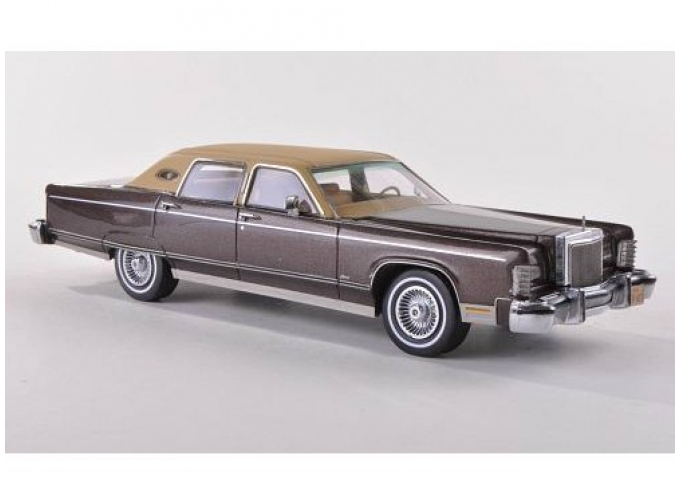 LINCOLN CONTINENTAL TOWN CAR 1977, Brown Metallic/Matt Beige