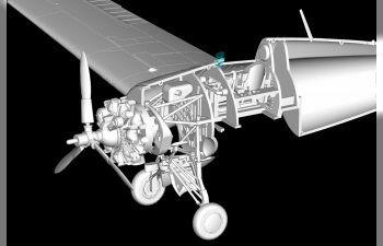 Сборная модель Американский палубный истребитель-бомбардировщик F4F-4 Wildcat