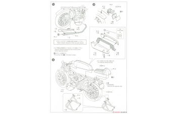 Сборная модель Honda AC15 Dream 50 '97 Custom