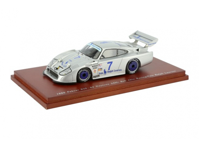 PORSCHE 935 Fabcar #7 Bob Akin - Polo Ralph Laurent 24h Daytona (1985), silver