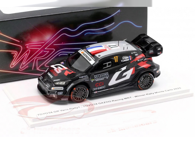TOYOTA GR Yaris Rally1 #17 Winner Rallye Monte Carlo Sébastien Ogier, Vincent Landais (2025)