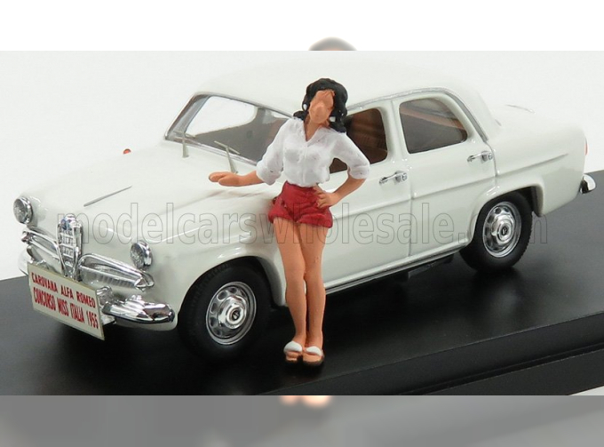 ALFA ROMEO Giulietta Concorso Miss Italia (1955) With Figure, White