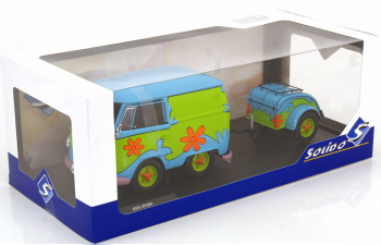 VOLKSWAGEN T1 Van Kool Combi Ghosthunters Machine With Trailer (1950), Blue Green