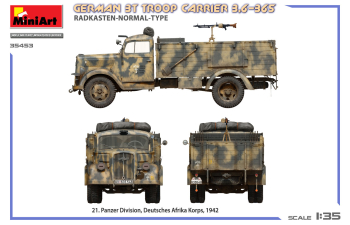 Сборная модель OPEL Blitz Truck 3t Troop Carrier Military (1942)