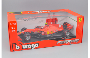 FERRARI F1 Sf1000 Team Scuderia Ferrari Mission Winnow N 16 2nd Austrian Gp (2020) C.Leclerc - With Soft Red Wheels, Matt Red