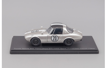 TOYOTA 800 Sports Gt-i N 20 Ccc Race Funabashi Circuit (1965) Tojiro Ukiya, silver / white