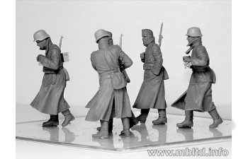 Сборная модель Немецкая пехота зимой. 1941-1942.
