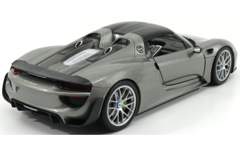 PORSCHE 918 Spyder Weissach Package Hard-Top Closed (2015), grey metallic