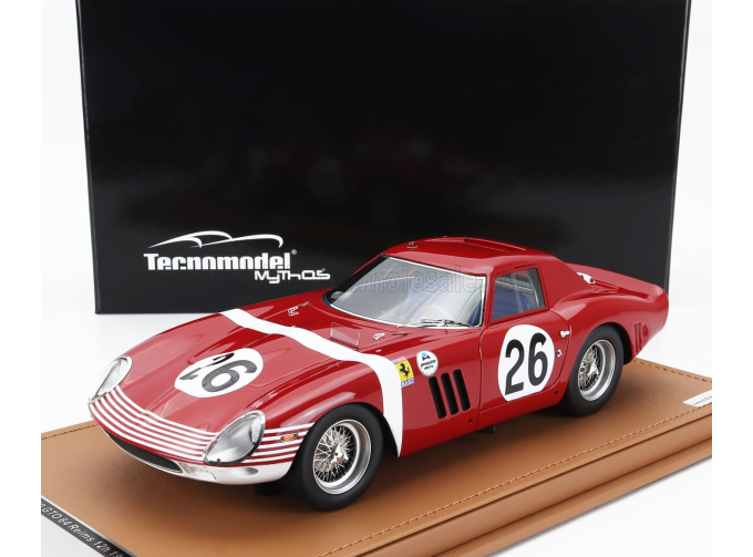 FERRARI 250 Gto 64 N26 Winner 12h Reims (1964) N.Vaccarella - P.Rodriguez, Red White