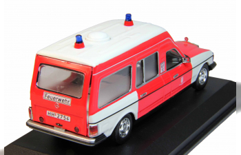 MERCEDES-BENZ W123 300 D Ambulance Hamburg, red / white