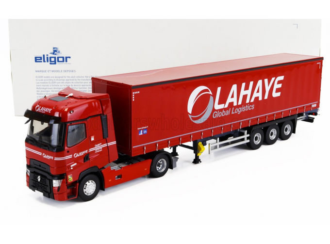 RENAULT T HIGHT 2021 TAUTLINER LAHAYE GLOBAL LOGISTICS, Red