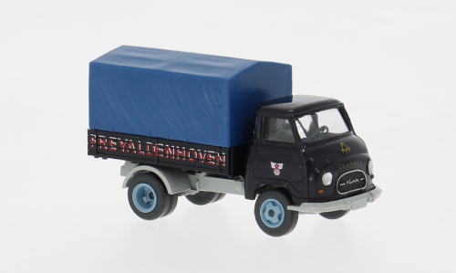 HANOMAG Kurier Kastenwagen Freyaldenhoven (1958), brown/blue
