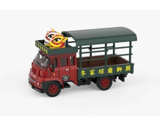 LEYLAND FG Lion dance, red / green