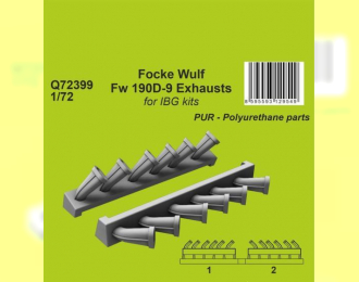 Focke Wulf Fw 190D-9 Exhausts / for IBG kits