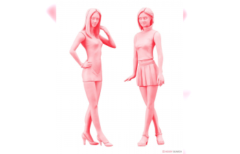 Сборная модель Набор фигур FASHION MODEL GIRLS FIGURE (2 фигуры)