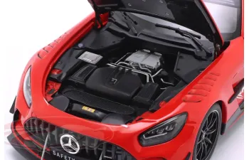 MERCEDES BENZ AMG GT V8 Black Series Safety Car Crowdstrike Season Bernd Maylander (2025), red / white
