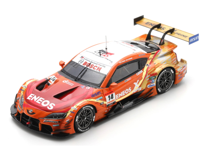 TOYOTA Gr Supra Team Eneos Rookie №14 Gt500 Class Super Gt (2025) Kazuya Oshima - Nirei Fukuzumi, Orange Red White