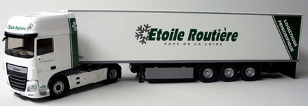 DAF XF EURO 6 SUPERSPACE с полуприцепом-рефрижератором "ETOILE ROUTIERE" 2016