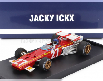 FERRARI F1 312b №27 Belgium Gp (1970) Jacky Ickx - With Driver Figure, Red White