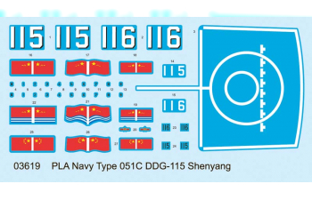 Сборная модель Китайский эсминец Тип 051C