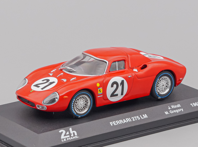 FERRARI 275lm 3.3l V12 Ch. N5893 Team N.a.r.t. North American Racing №21 Winner 24h Le Mans (1965) Jochen Rindt - Masten Gregory, Red