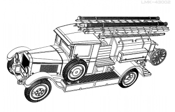 Сборная модель ПМЗ-2 пожарная автоцистерна 1936 г.