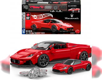 Сборная модель MASERATI Mc20 2022 250 Pcs + MASERATI Mc20 1/64 Scale, Red