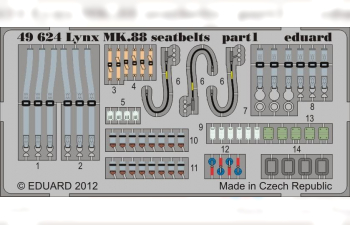 Фототравление для Lynx Mk.88 seatbelts