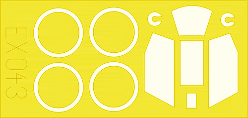 Окрасочная маска Немецкий штурмовой самолет Henschel Hs 129