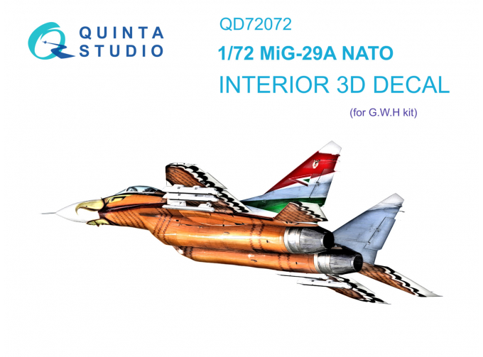 3D Декаль интерьера кабины MiGG-29А NATO (GWH)