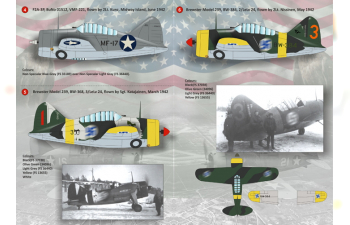 Набор декалей Brewster F2A Buffalo Wet decal