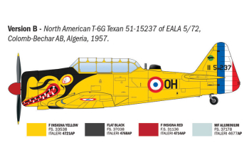 Сборная модель NORTH AMERICAN T-6g Texan Military Airplane (1951)