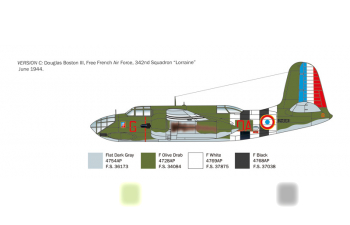 Сборная модель McDONNEL DOUGLAS Boston Iii Airplane Military 1939