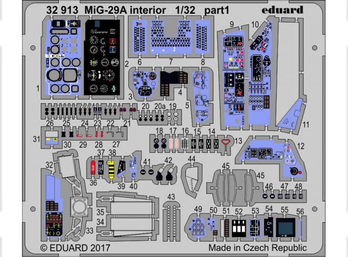 Фототравление для МиGG-29A интерьер