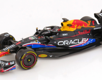 RED BULL F1 Rb19 Team Oracle Red Bull Racing №1 World Champion Winner Austin Usa Gp (2023) Max Verstappen, Matt Blue