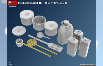 Сборная модель STEYR Rso/01 гусеничный с немецкой полевой кухней времён Второй мировой войны