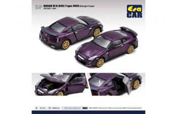NISSAN GT-R (R35) T-spec, (2022), midnight purplе