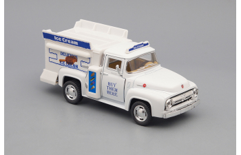 FORD F-100 Pickup Ice Cream Truck (1956), white