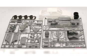 Сборная модель TOYOTA Naniwatomoare AE86 Trueno Mabo Ver. Racing Team Treason