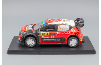 CITROEN C3 Wrc Abu Dhabi #10 Winner Rally Catalunya Costa Daurada (2018) S.Loeb - D.Elena, Black Red White