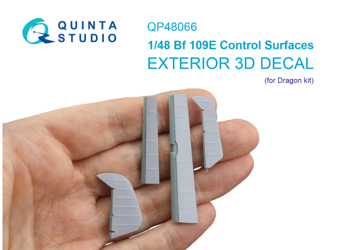 3D Декаль Рулевые поверхности для Bf 109E (Dragon)