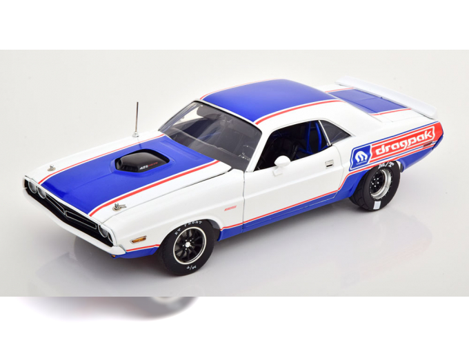 DODGE Hemi Challenger R/T (1971), white/rot/blue